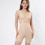 high waist front zip girdle