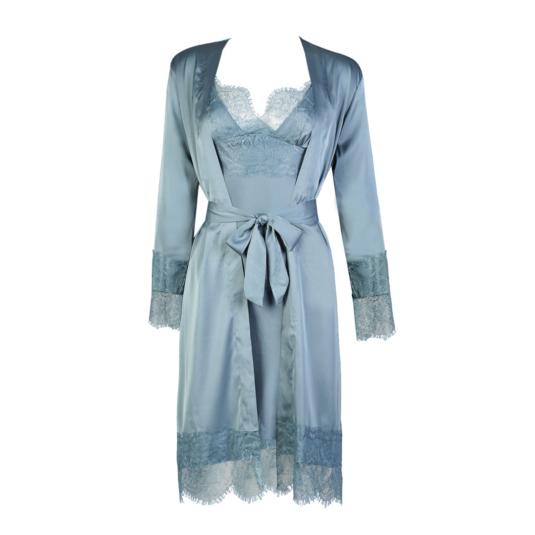 ZINNIA SATIN LOUNGEWEAR SET