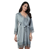 ZINNIA SATIN LOUNGEWEAR SET