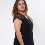 LACE TRIM SLIP ON NIGHT DRESS