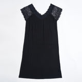 LACE TRIM SLIP ON NIGHT DRESS