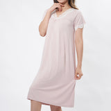LACE TRIM SLIP ON NIGHT DRESS