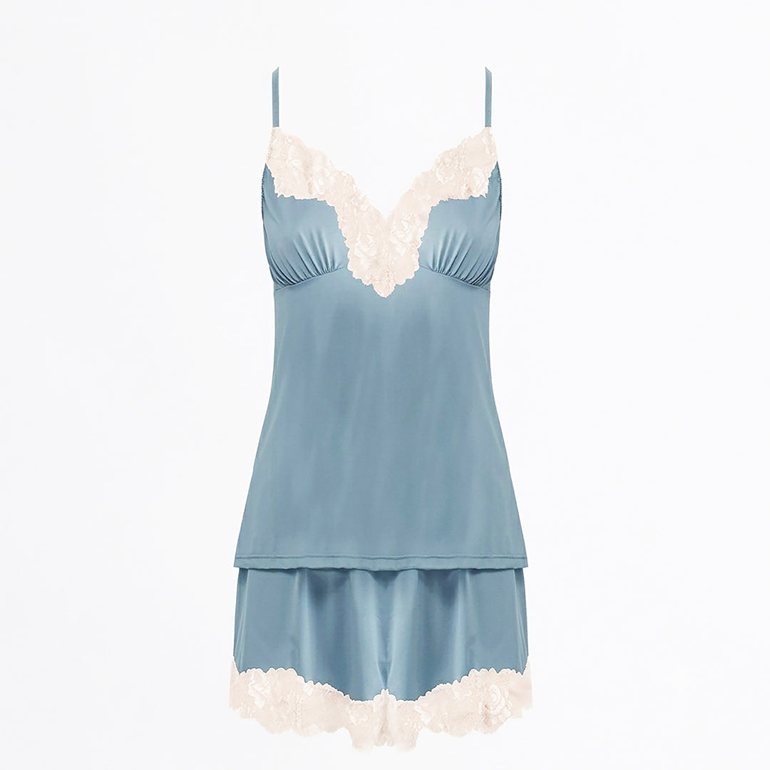 TATIANA LACE SATIN CAMISOLE SET