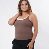 SLEEVELESS PADDED TOP