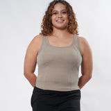 SLEEVELESS PADDED TOP