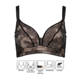 julie high coverage wireless bra