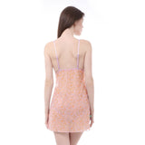 della floral printed slip