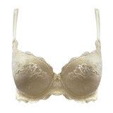 nude lace overlay 3/4 t-shirt bra