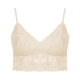 daisy wireless floral lace pullover bralette