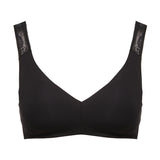 floral lace backed wireless bralette