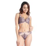 CLARA CONCENTRIC LACE DEEP PLUNGE PUSH UP BRA