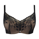 CONNIE CONCENTRIC LACE DEEP PLUNGE PUSH UP BRA