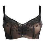 CONNIE CONCENTRIC LACE DEEP PLUNGE PUSH UP BRA