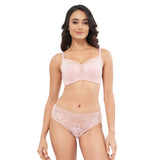 CONNIE CONCENTRIC LACE DEEP PLUNGE PUSH UP BRA