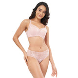 CONNIE CONCENTRIC LACE DEEP PLUNGE PUSH UP BRA