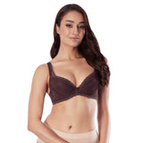 diya embroidered demi cup bra