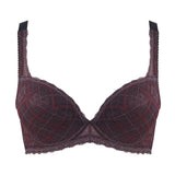 diya embroidered demi cup bra