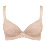 diya embroidered demi cup bra