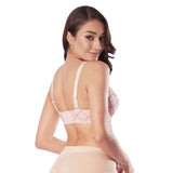 diya embroidered demi cup bra