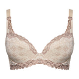 dani lace embroidered demi cup bra