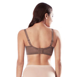 dani lace embroidered demi cup bra