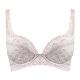 dani lace embroidered demi cup bra