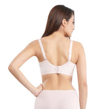 dejana curves lace paneled demi bra - plus