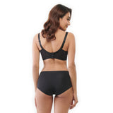 dia curves floral rippled and scalloped trimmed demi bra
