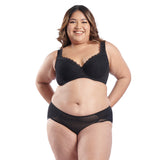 RYSA GEOMETRIC LACE CONTOURING BRA