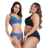 RYSA GEOMETRIC LACE CONTOURING BRA