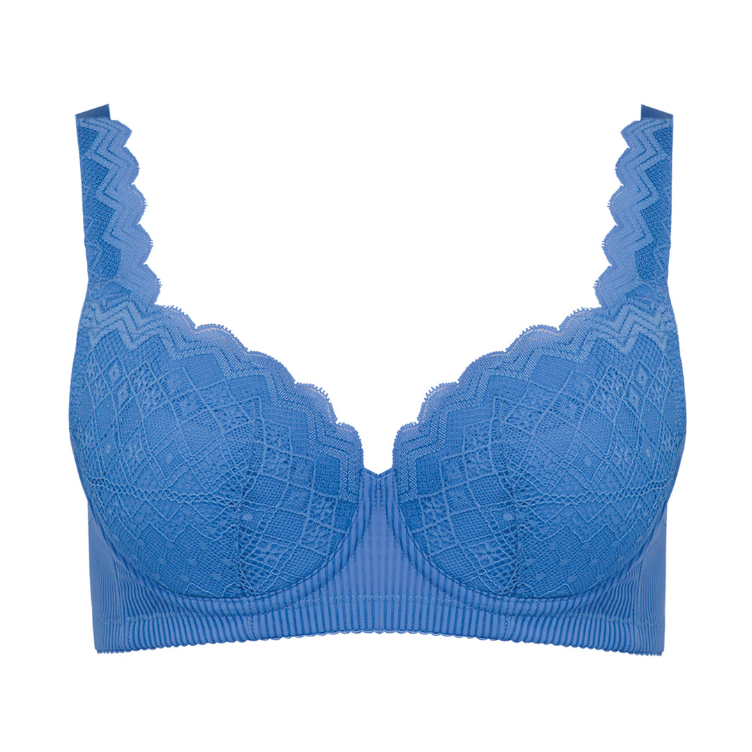 RYSA GEOMETRIC LACE CONTOURING BRA