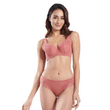 RYSA GEOMETRIC LACE CONTOURING BRA
