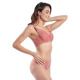 RYSA GEOMETRIC LACE CONTOURING BRA