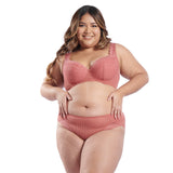 RYSA GEOMETRIC LACE CONTOURING BRA