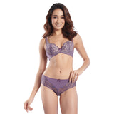 VALERIE FLORAL LACE WIRED DEMI BRA