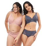 FATE FLORAL LACE DEMI BRA PLUS