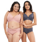 FATE FLORAL LACE DEMI BRA PLUS