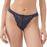 floral full lace thong