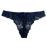 floral full lace thong
