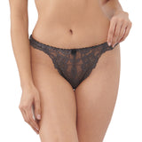 floral full lace thong