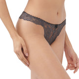floral full lace thong