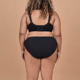 drop v lace trimmed bikini panty plus