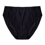 drop v lace trimmed bikini panty plus