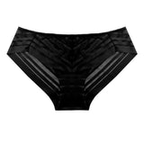 stripe mesh bikini panty