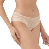 stripe mesh bikini panty