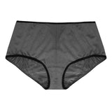 contrast lined spandex low rise boyshort panty