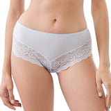britta paneled lace boyleg panty