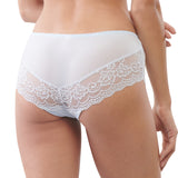 britta paneled lace boyleg panty