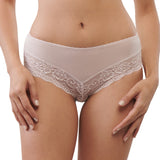 britta paneled lace boyleg panty