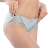 valerie flattering drop-V floral lace boyleg panty